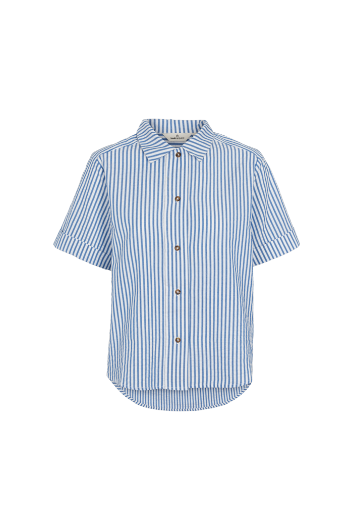 Basic Apparel Anisse SS Shirt GOTS Shirts 566 Limoges/Bright White